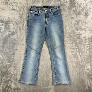 Express Jeans Stretch Women's Size 3/4 Blue Medium Wash Denim